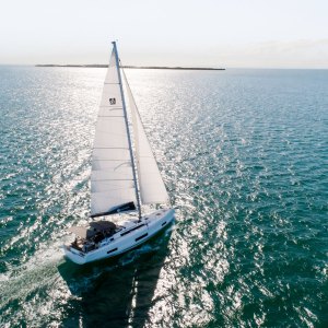 a yacht in a body of water